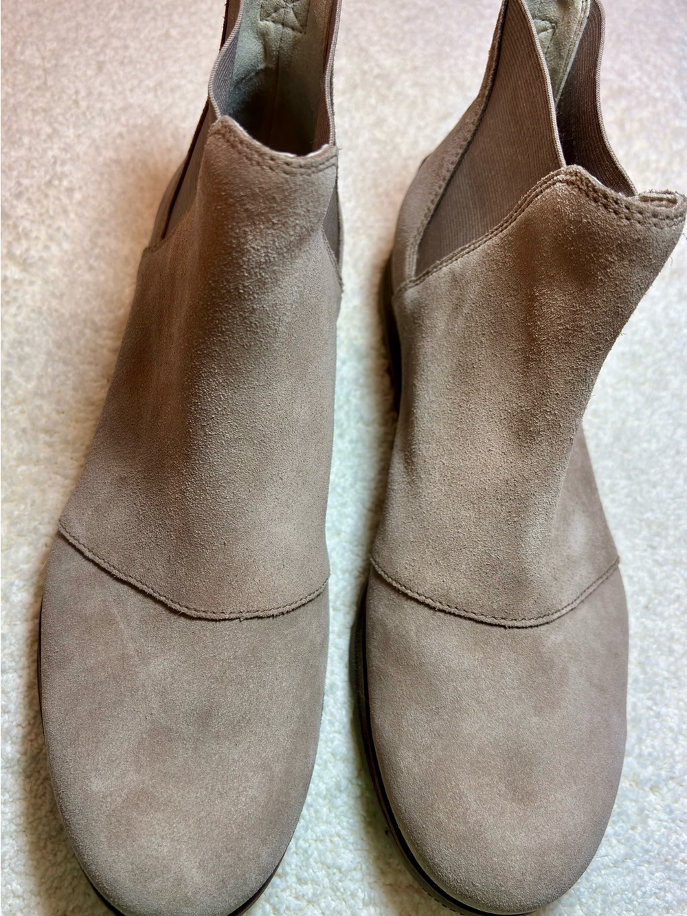Sorel Women's Taupe Suede Ankle Booties